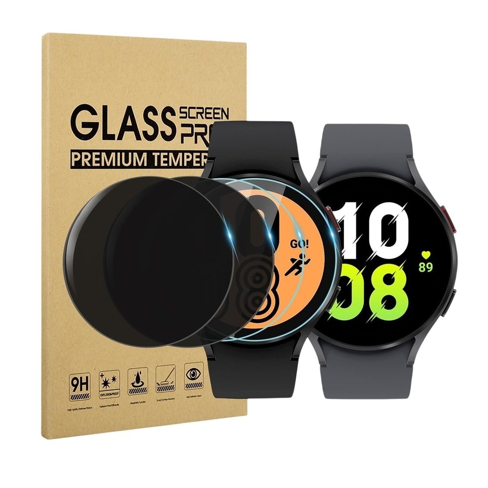 Suoman 4-Pack Privacy Screen Protector for Samsung Galaxy Watch 7/6/5/4 44mm